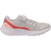 imageUnder Armour Girls Surge 3 Alternate Closure Running Shoe106 Halo GrayVenom RedPink Fizz