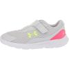imageUnder Armour Girls Surge 3 Alternate Closure Running ShoeHalo Gray 100Quirky Lime