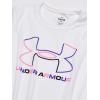 imageUnder Armour Girls Tech Big Logo Short Sleeve TShirt101 White   Brilliant Violet
