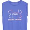 imageUnder Armour Girls Tech Big Logo Short Sleeve TShirt184 Brilliant Violet   Pink Punk