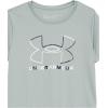 imageUnder Armour Girls Tech Big Logo Short Sleeve TShirt781 Opal Green   Midnight Navy