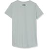 imageUnder Armour Girls Tech Big Logo Short Sleeve TShirt781 Opal Green   Midnight Navy