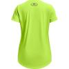 imageUnder Armour Girls Tech Big Logo Short Sleeve TShirtHighvis Yellow 731Purple Zest