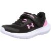 imageUnder Armour Girls Surge 3 Alternate Closure Running Shoe001 BlackFlamingoFlamingo