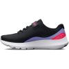 imageUnder Armour Girls Surge 3 Alternate Closure Running Shoe002 BlackPurple IcePink Shock