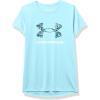 imageUnder Armour Girls Tech Big Logo Short Sleeve TShirtSky Blue 914White