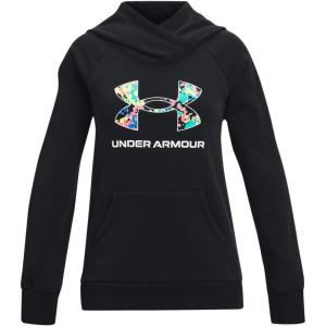 imageUnder Armour Girls Rival Fleece Core Logo HoodieBlack 001Vivid Lilac