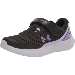 imageUnder Armour Girls Surge 3 Alternate Closure Running Shoe102 Jet GrayNebula PurpleDigi Purple
