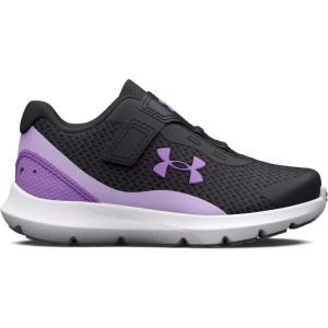 imageUnder Armour Girls Surge 3 Alternate Closure Running Shoe103 Jet GrayNebula PurpleDigi Purple