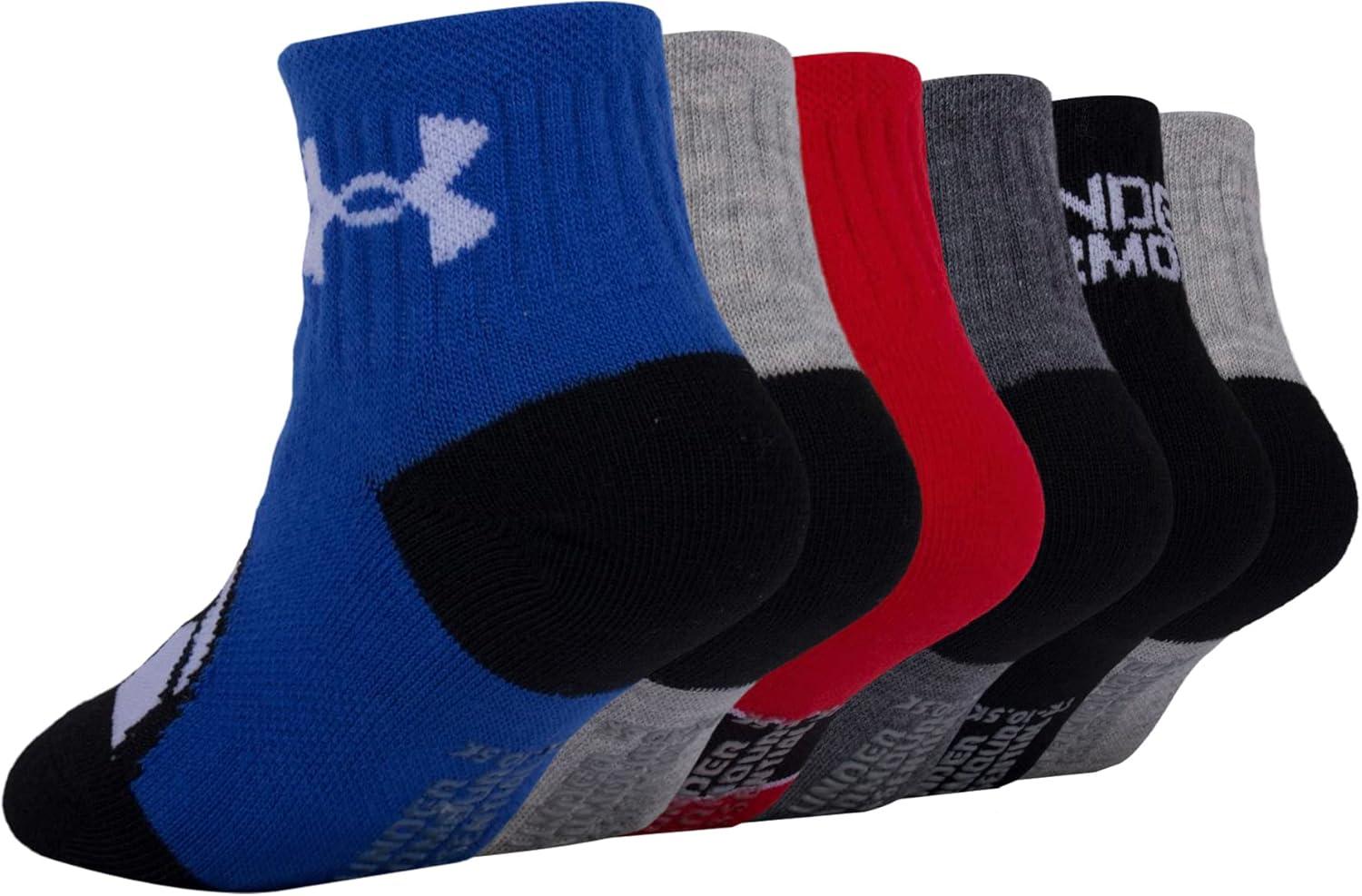 imageUnder Armour Boys Multi Pack Quarter SockBlue