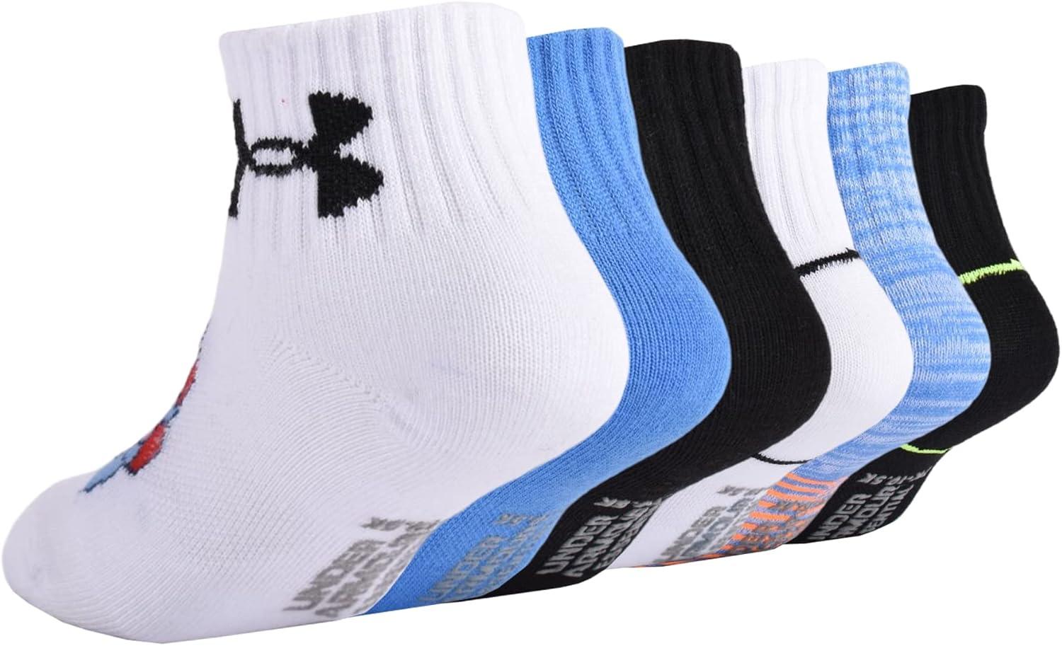 imageUnder Armour Boys Multi Pack Quarter SockDark Blue