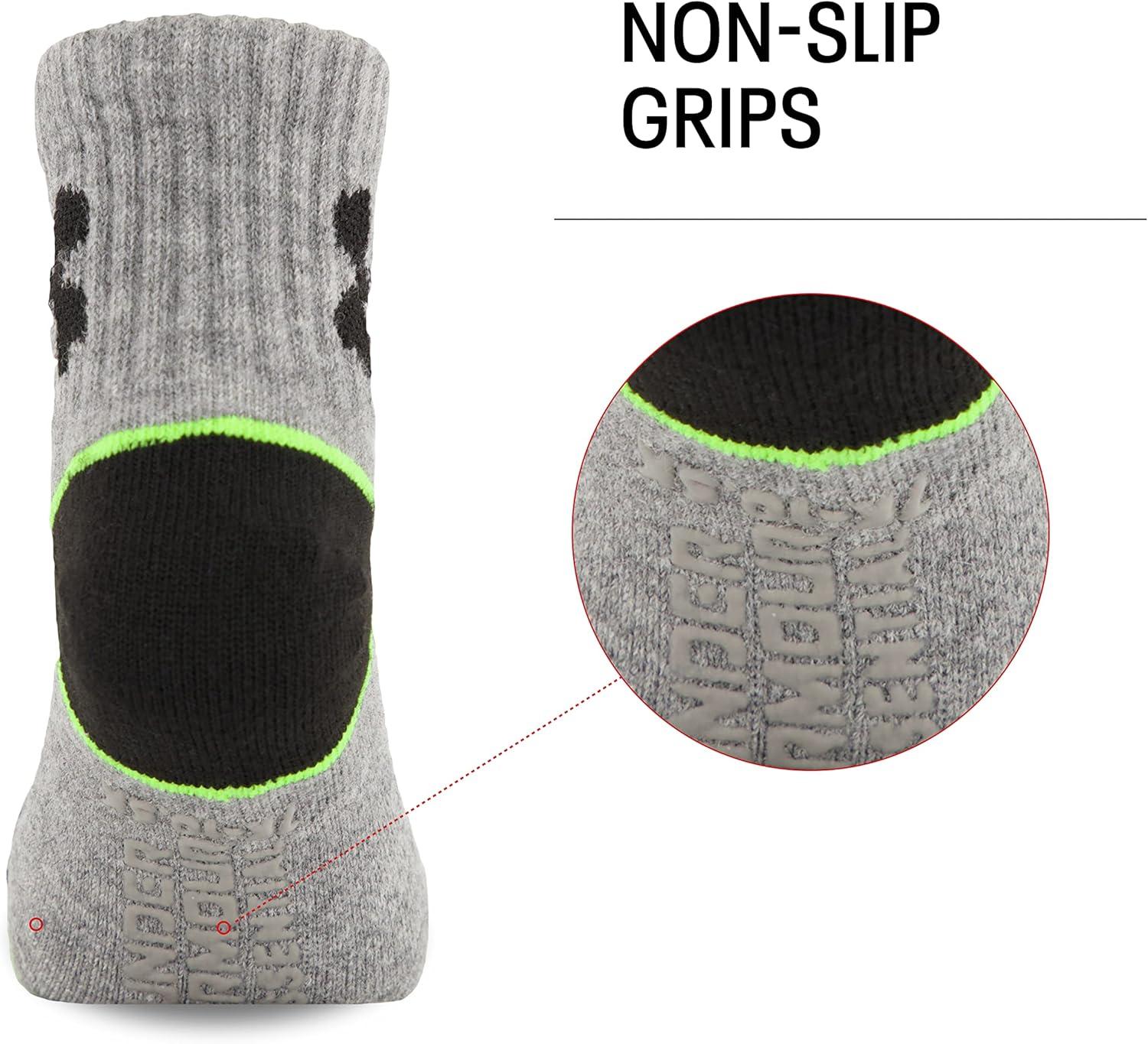 imageUnder Armour Boys Multi Pack Quarter SockGrey Camo