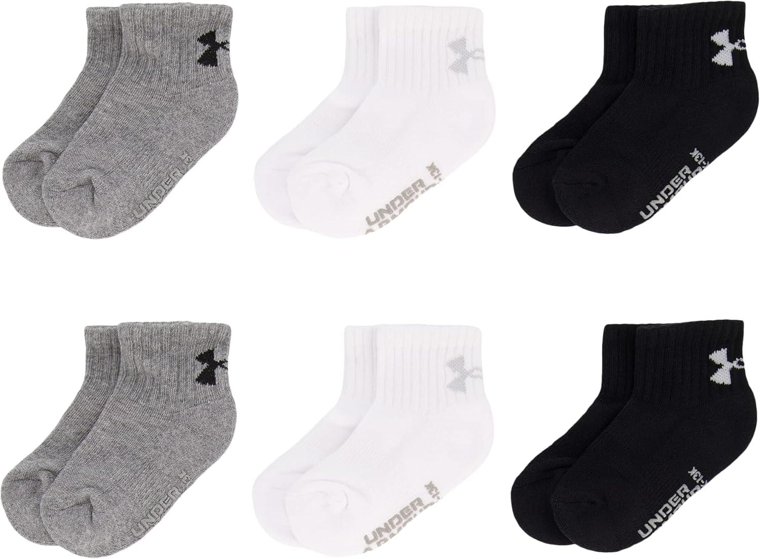 imageUnder Armour Boys Multi Pack Quarter SockGrey Heather