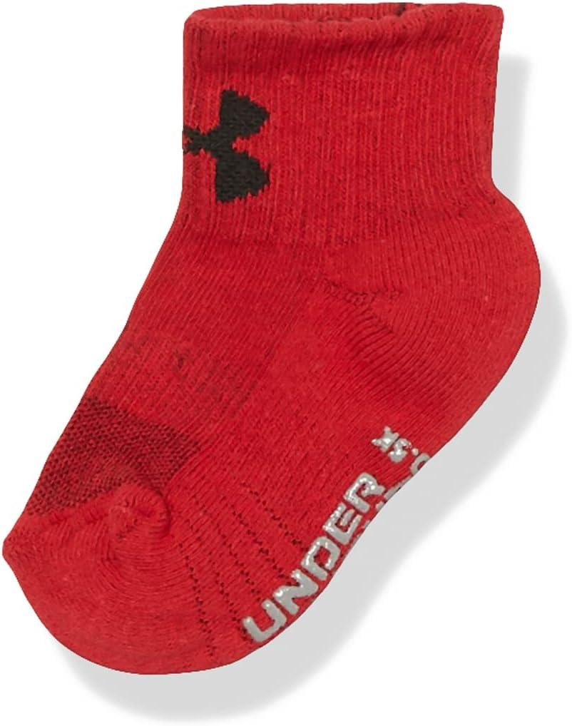 imageUnder Armour Boys Multi Pack Quarter SockRed
