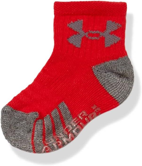 imageUnder Armour Boys Multi Pack Quarter SockRed Tech