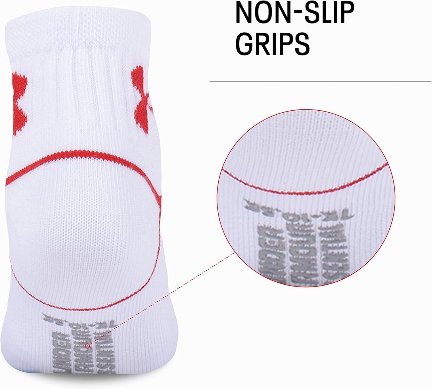 imageUnder Armour Boys Multi Pack Quarter SockWhite Multi Color Strip