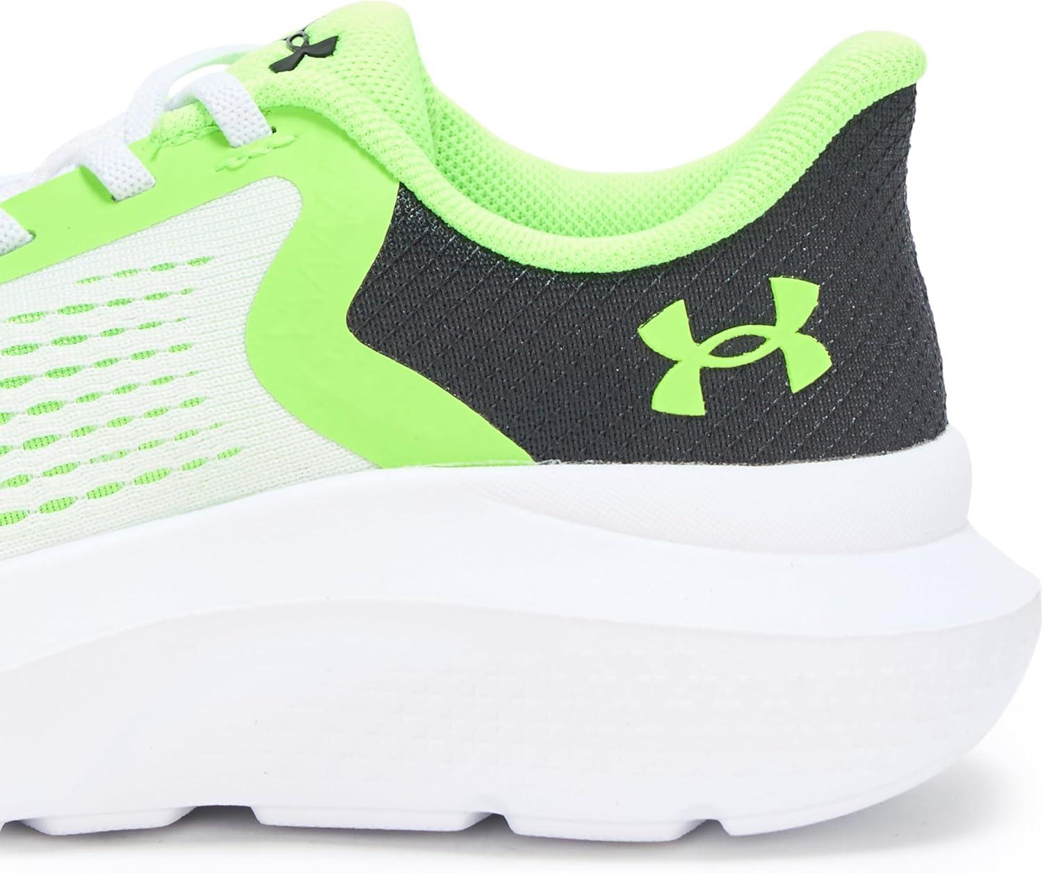 imageUnder Armour Boys Pre School Rogue 4 Alternate Lace Sneaker100 WhiteBlackHyper Green