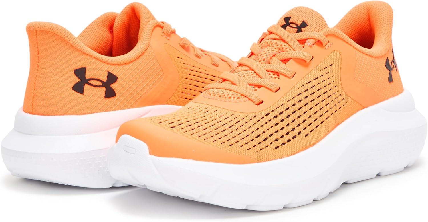imageUnder Armour Boys Pre School Rogue 4 Alternate Lace Sneaker825 Blaze OrangeBlackBlack