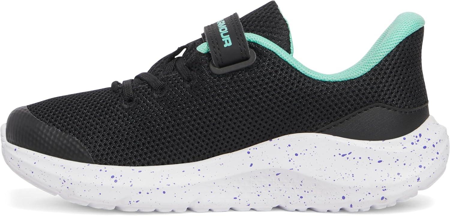 imageUnder Armour Girls Pre School Pursuit 4 Alternate Closure Sneaker001 BlackComet GreenComet Green