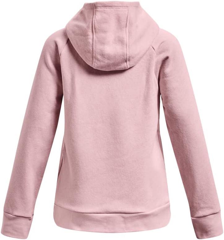 imageUnder Armour Girls Rival Fleece Big Logo Hoodie647 Prime Pink   Pink Punk