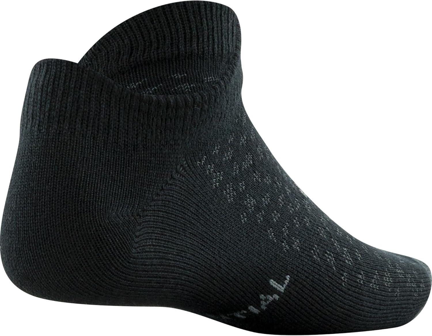 imageUnder Armour Kids Essential 20 Lightweight No Show Socks 6PairsBlackBlue Assorted