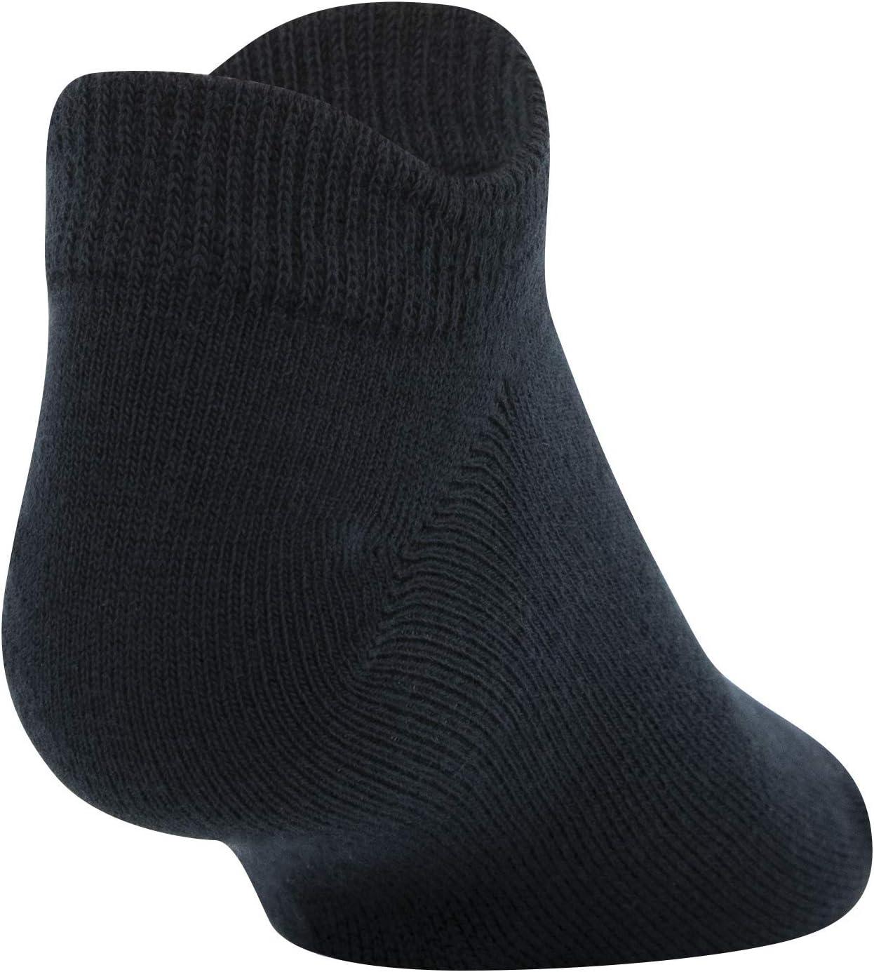 imageUnder Armour Kids Essential 20 Lightweight No Show Socks 6PairsBlackCerise Assorted