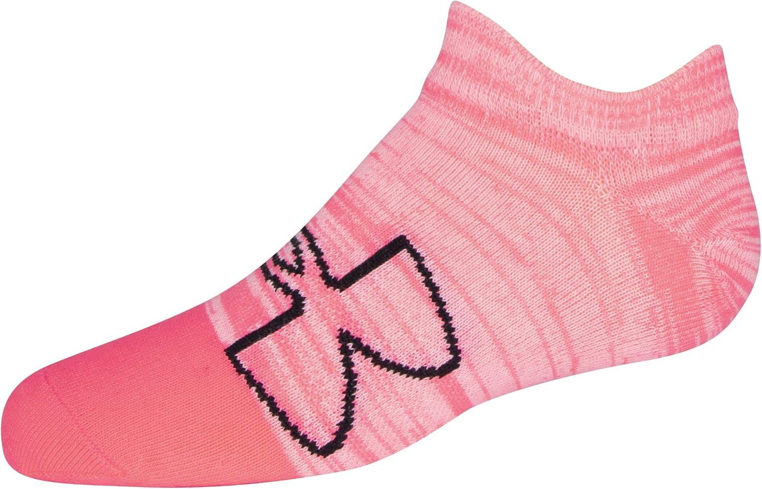 imageUnder Armour Kids Essential 20 Lightweight No Show Socks 6PairsCerisebeta Tint Assorted
