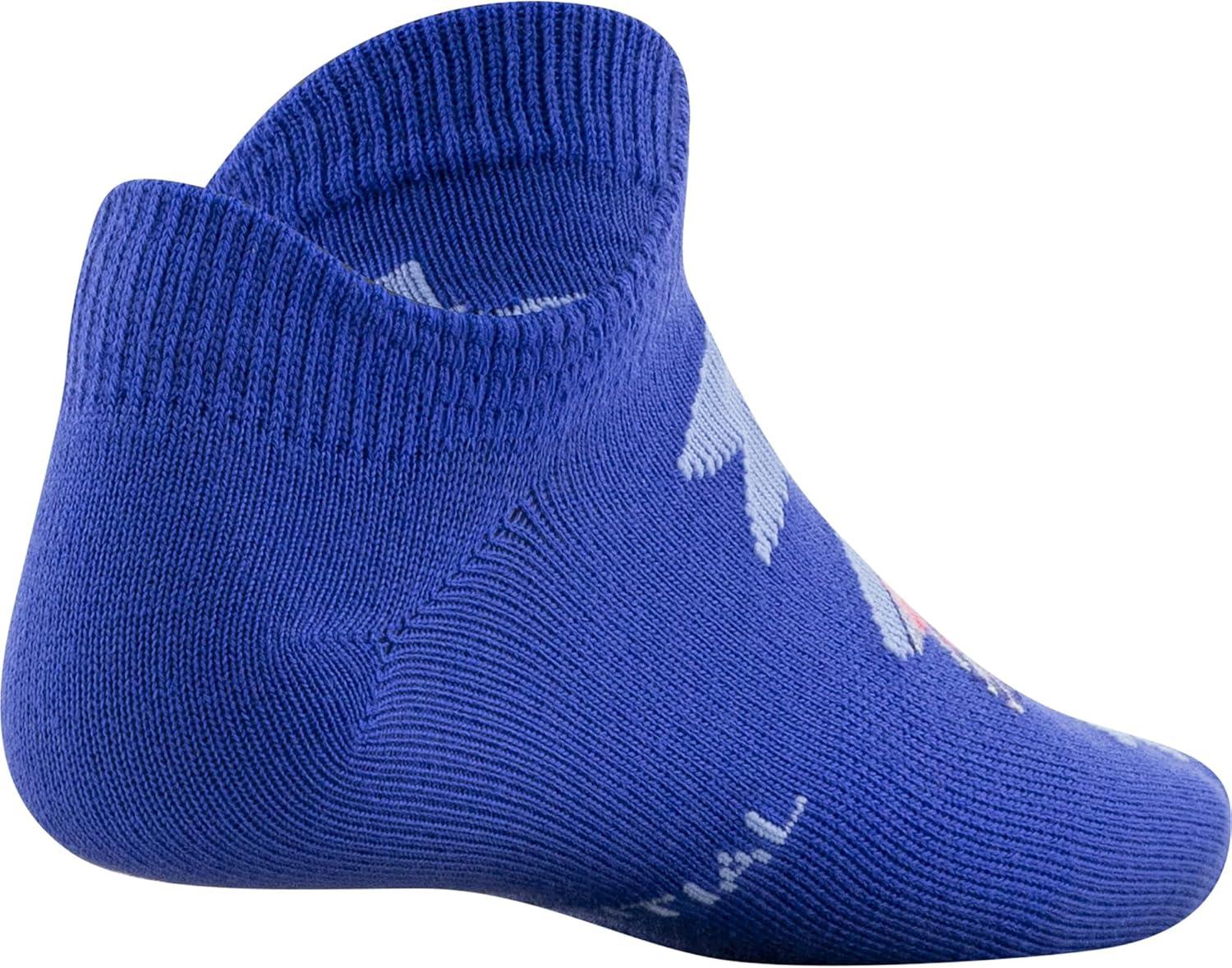 imageUnder Armour Kids Essential 20 Lightweight No Show Socks 6PairsElectric Purple Assorted