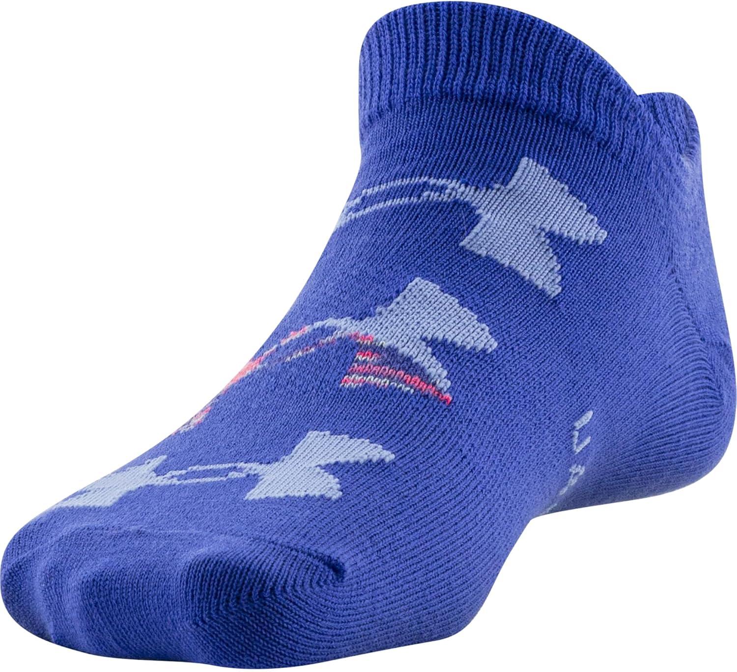 imageUnder Armour Kids Essential 20 Lightweight No Show Socks 6PairsElectric Purple Assorted