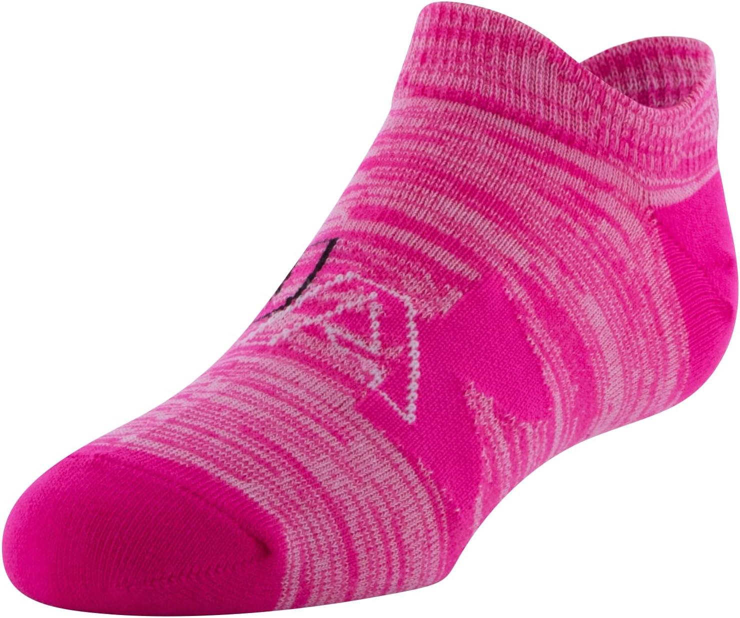 imageUnder Armour Kids Essential 20 Lightweight No Show Socks 6PairsElectro PinkElectro TangerineElectro Pink