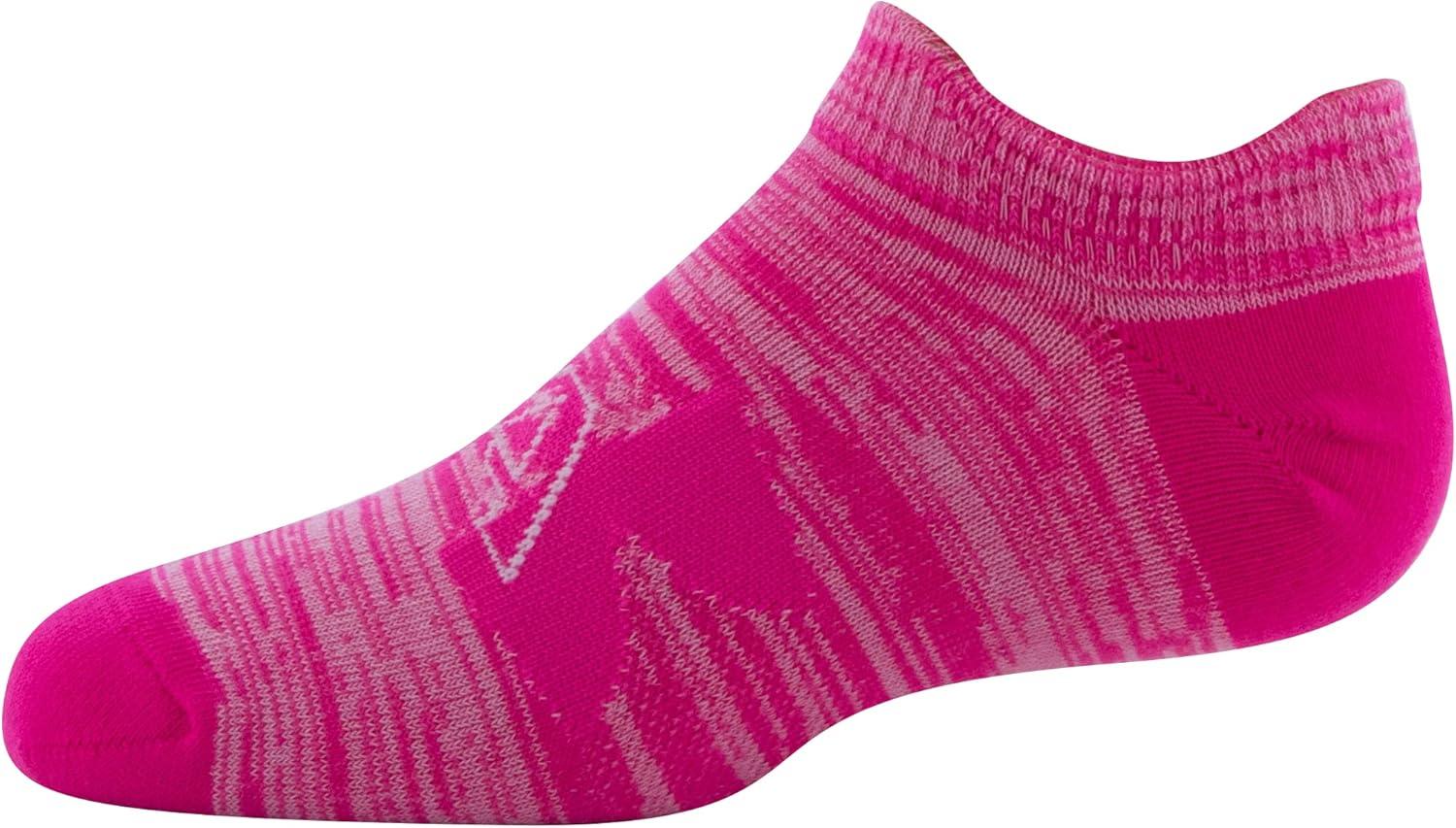 imageUnder Armour Kids Essential 20 Lightweight No Show Socks 6PairsElectro PinkElectro TangerineElectro Pink
