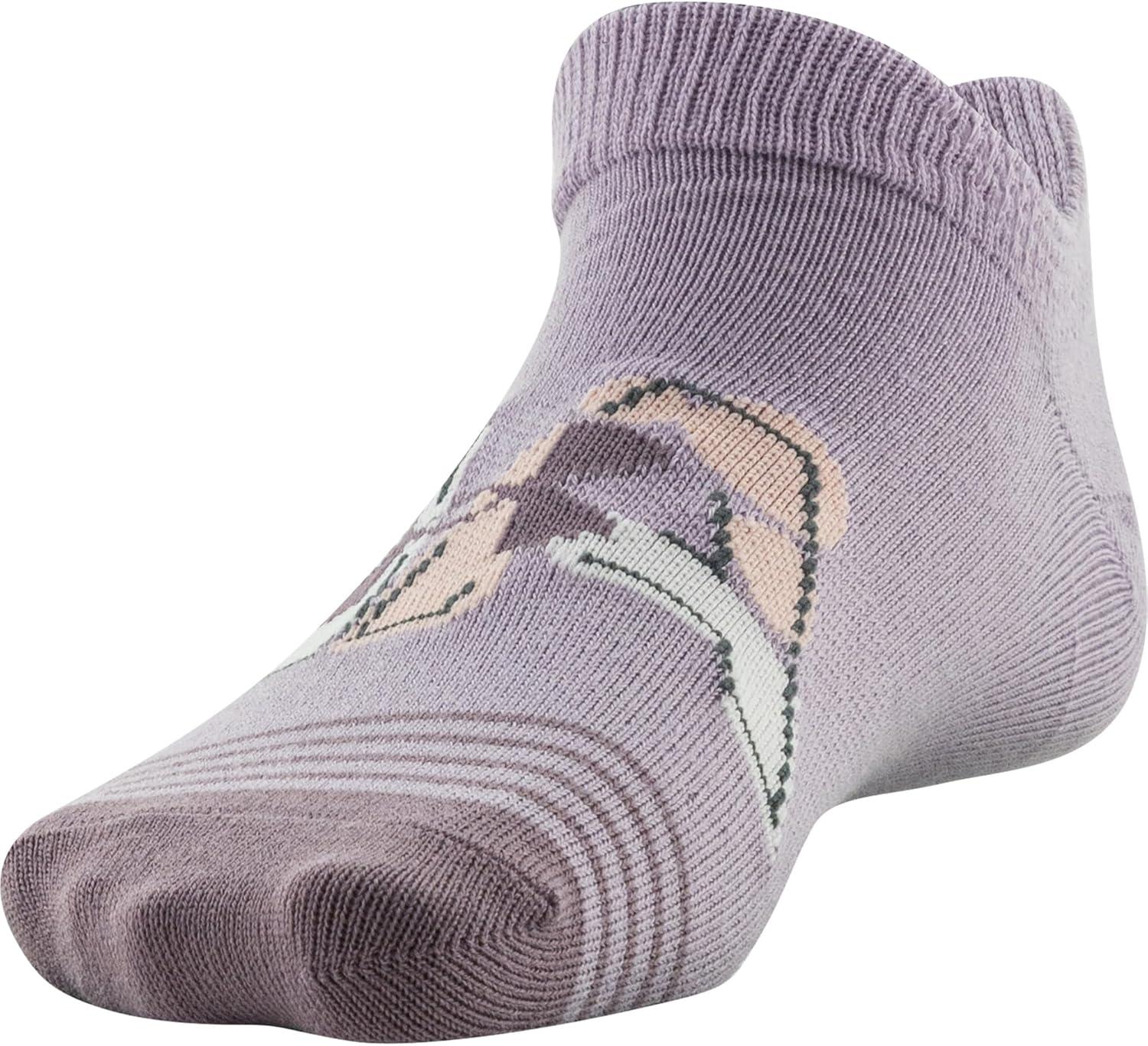 imageUnder Armour Kids Essential 20 Lightweight No Show Socks 6PairsFresh Orchid Assorted