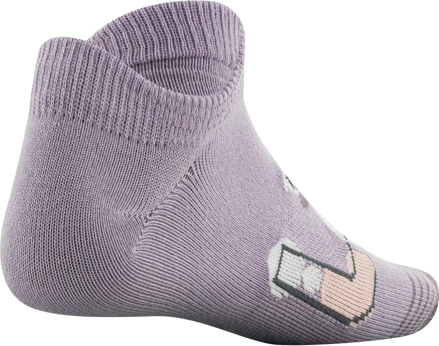 imageUnder Armour Kids Essential 20 Lightweight No Show Socks 6PairsFresh Orchid Assorted