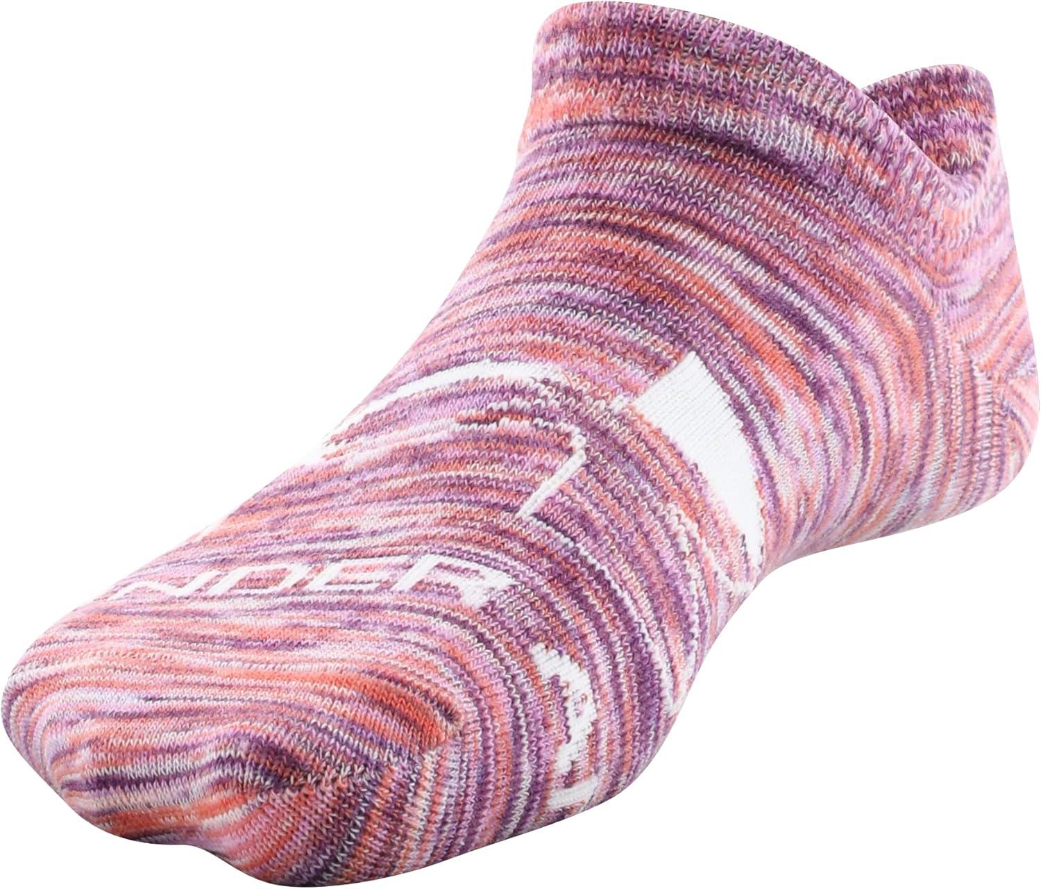 imageUnder Armour Kids Essential 20 Lightweight No Show Socks 6PairsJellyfish Purple