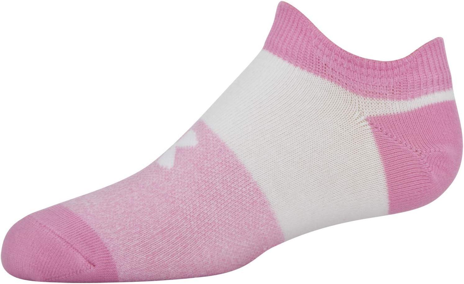 imageUnder Armour Kids Essential 20 Lightweight No Show Socks 6PairsLipstick Pink Assorted