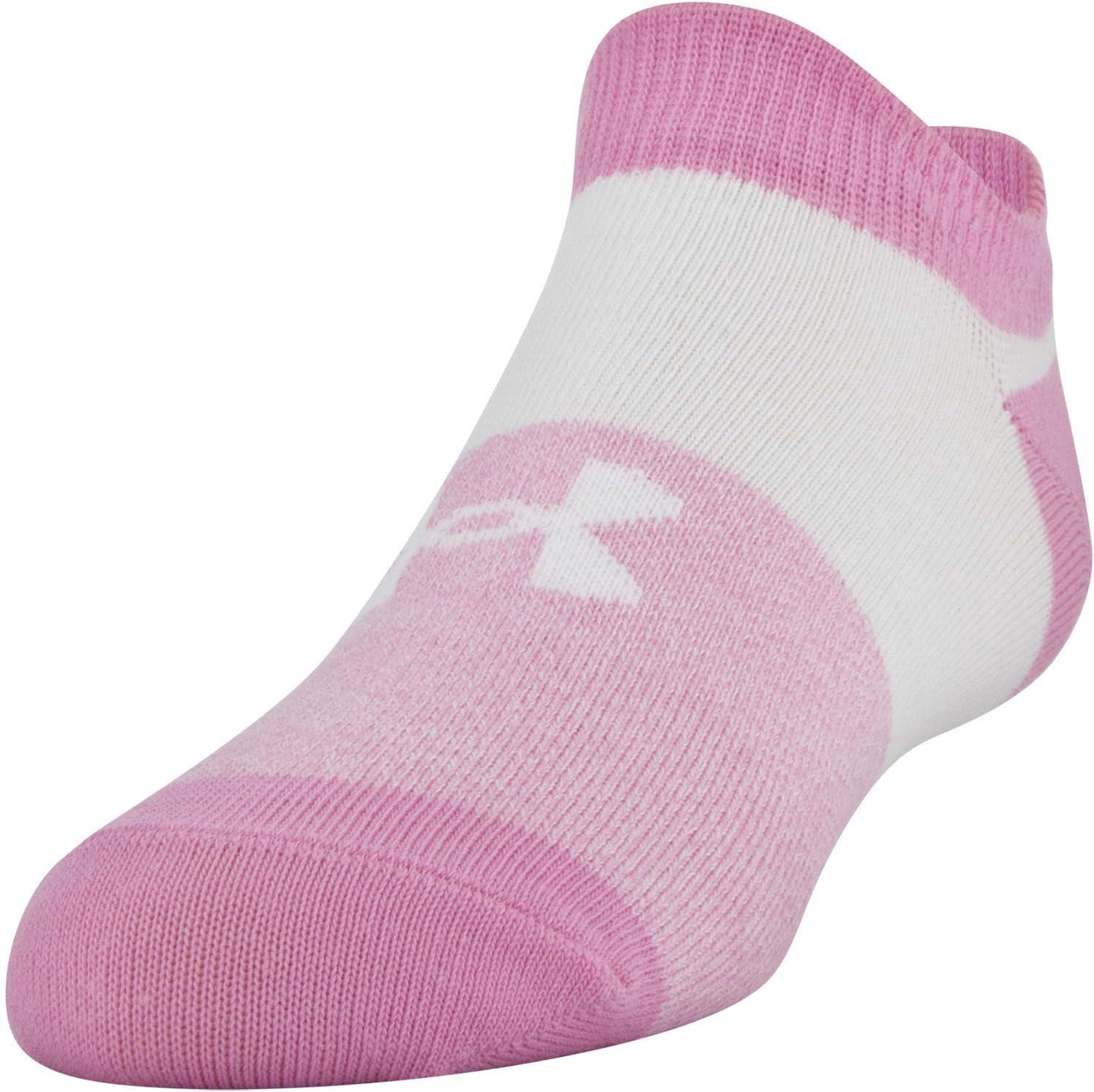 imageUnder Armour Kids Essential 20 Lightweight No Show Socks 6PairsLipstick Pink Assorted