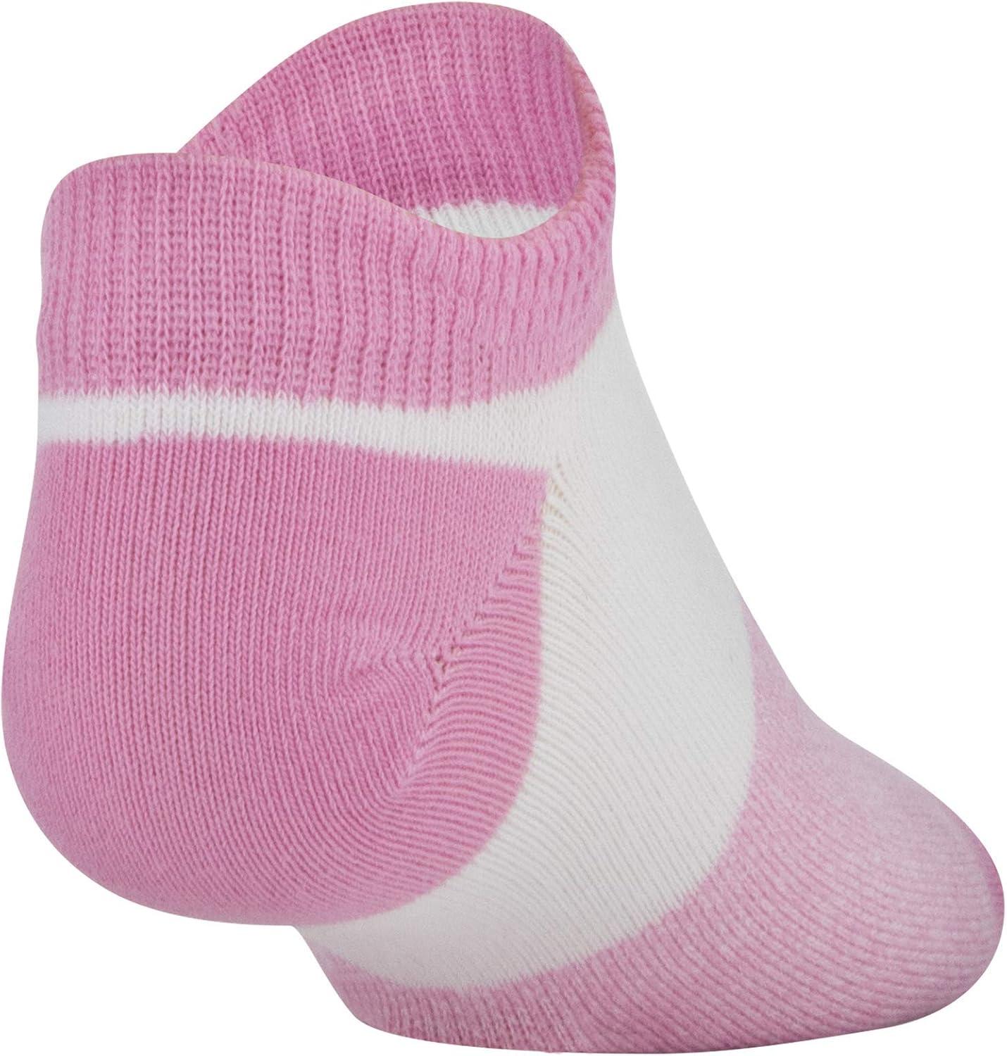 imageUnder Armour Kids Essential 20 Lightweight No Show Socks 6PairsLipstick Pink Assorted