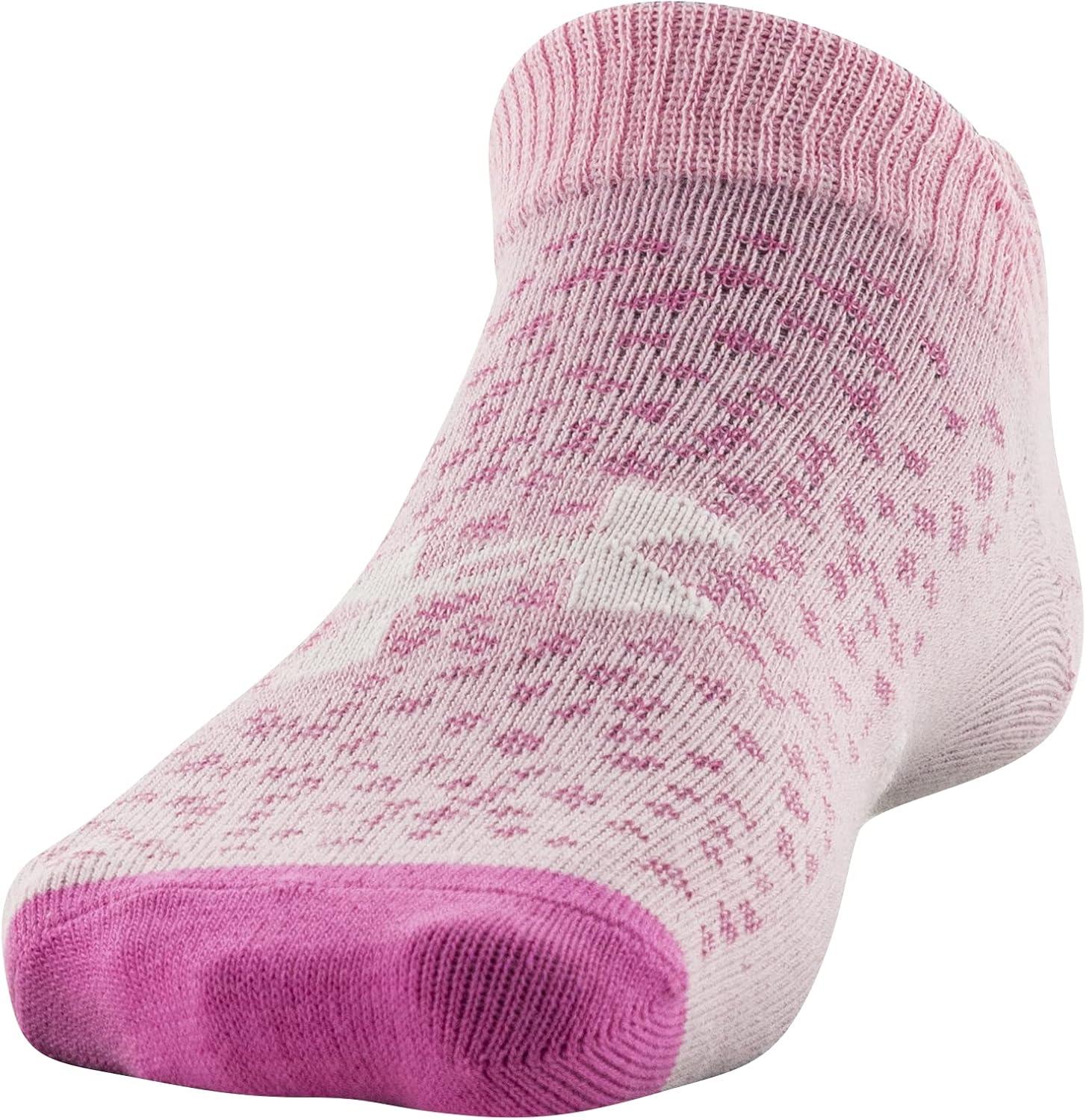 imageUnder Armour Kids Essential 20 Lightweight No Show Socks 6PairsPink Sugar Assorted