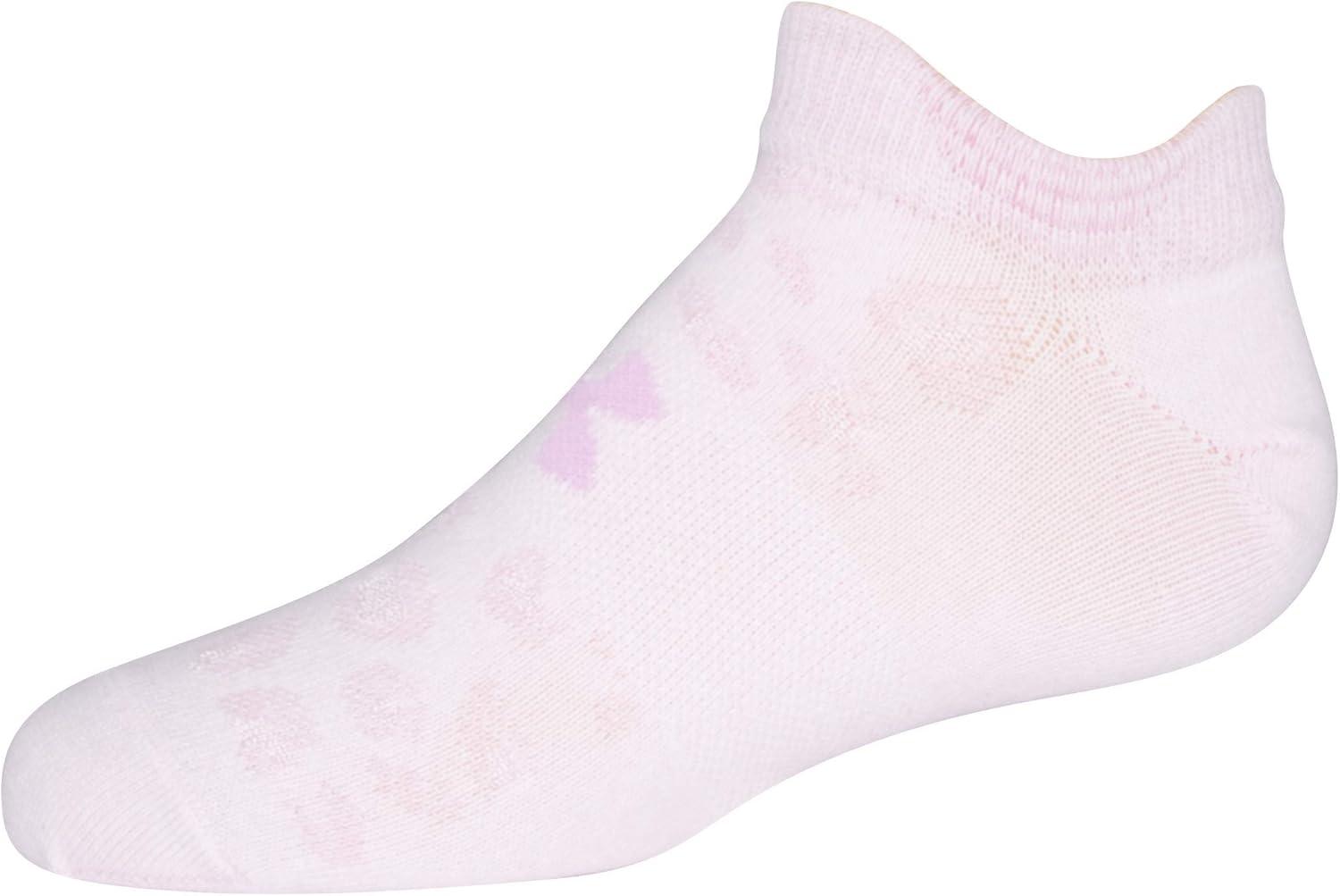 imageUnder Armour Kids Essential 20 Lightweight No Show Socks 6PairsStellar Pink Assorted