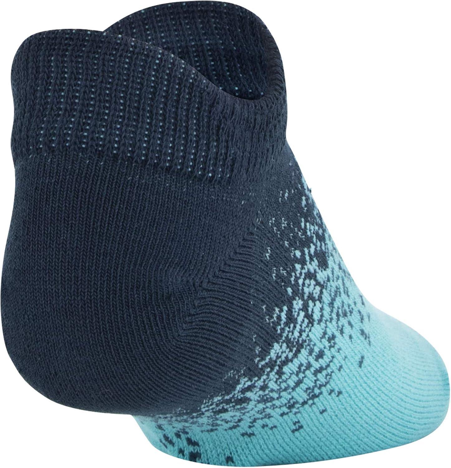 imageUnder Armour Kids Essential 20 Lightweight No Show Socks 6PairsWhiteBlue Dip