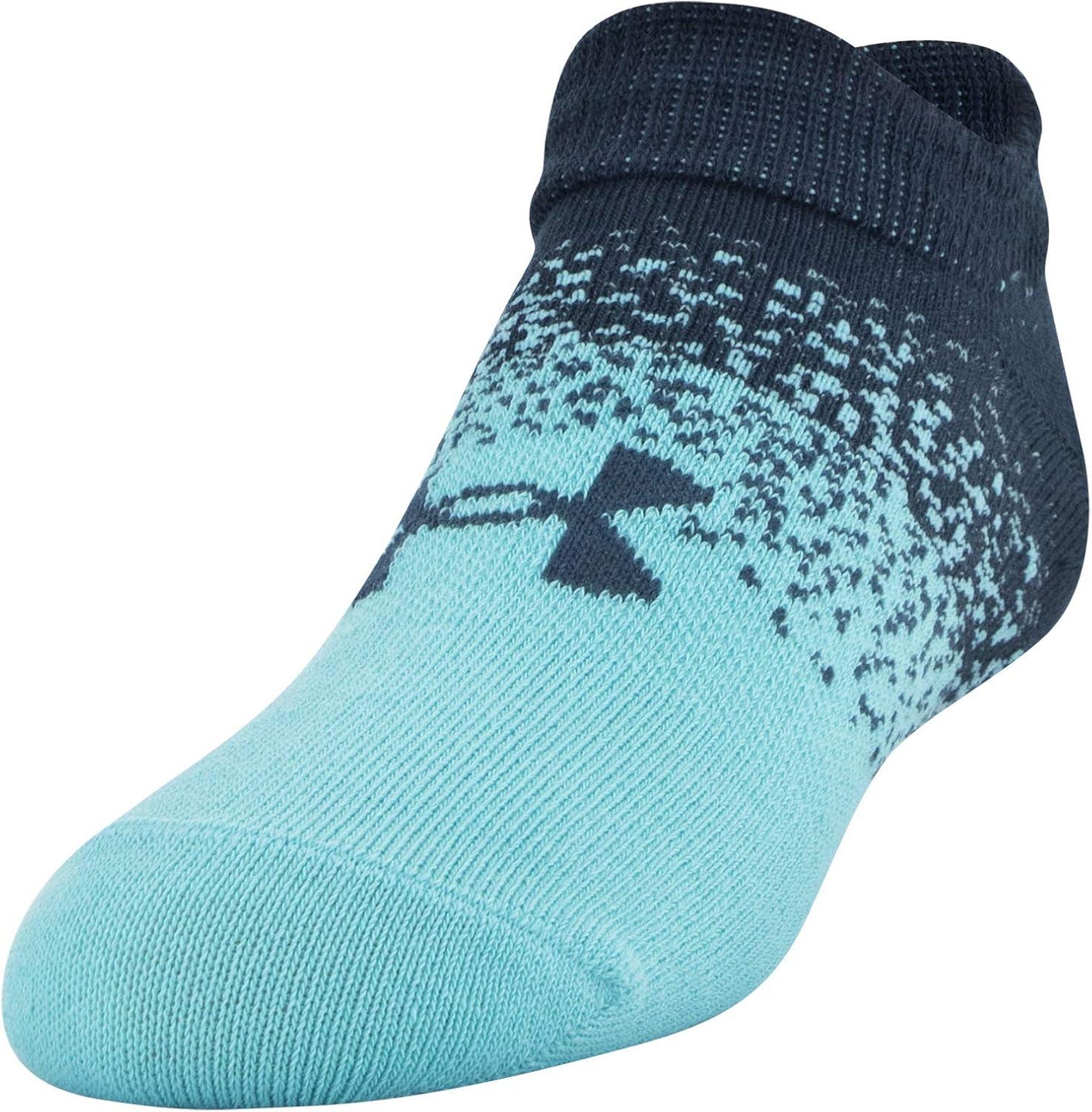 imageUnder Armour Kids Essential 20 Lightweight No Show Socks 6PairsWhiteBlue Dip