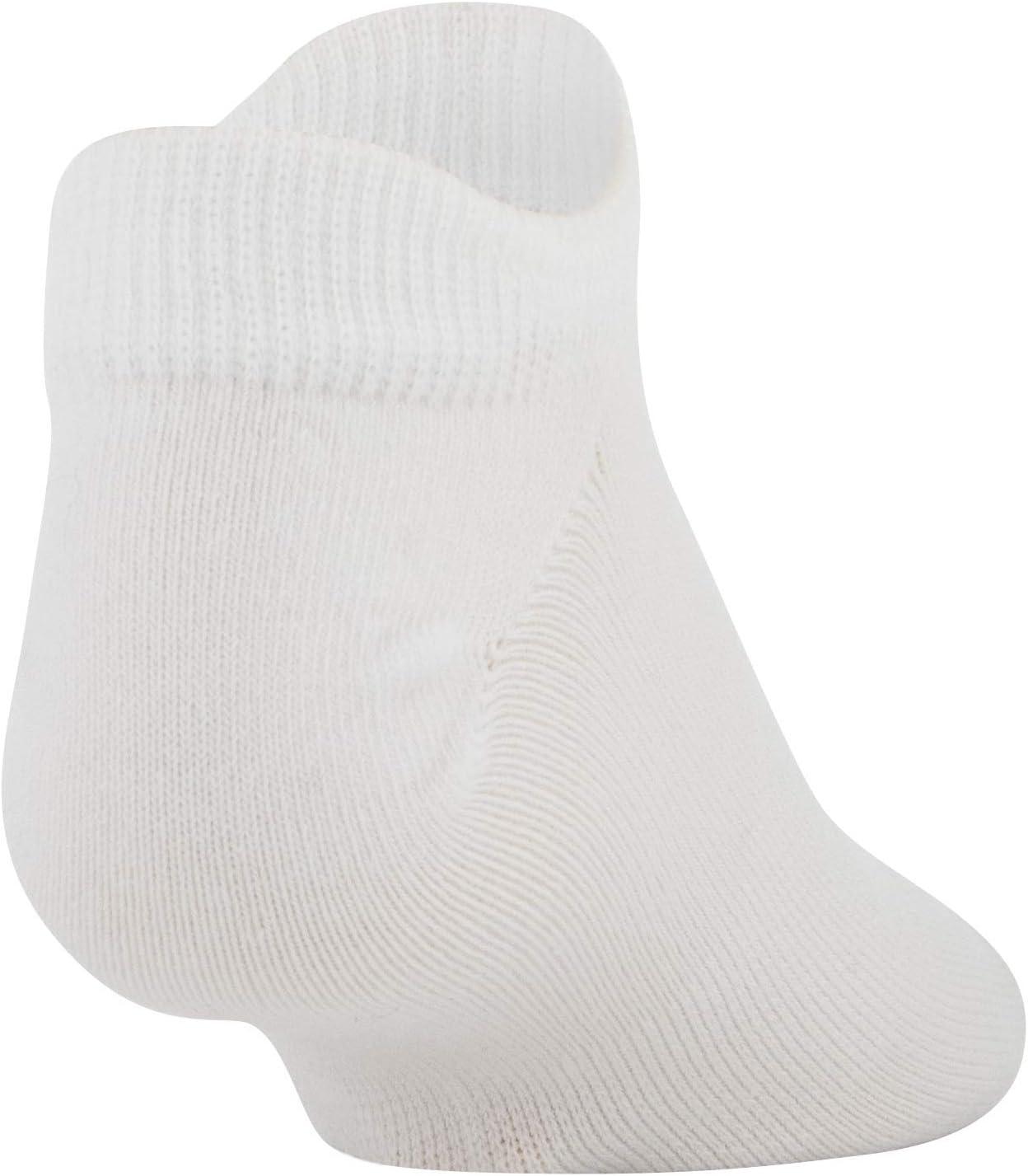 imageUnder Armour Kids Essential 20 Lightweight No Show Socks 6PairsWhiteCerise Assorted