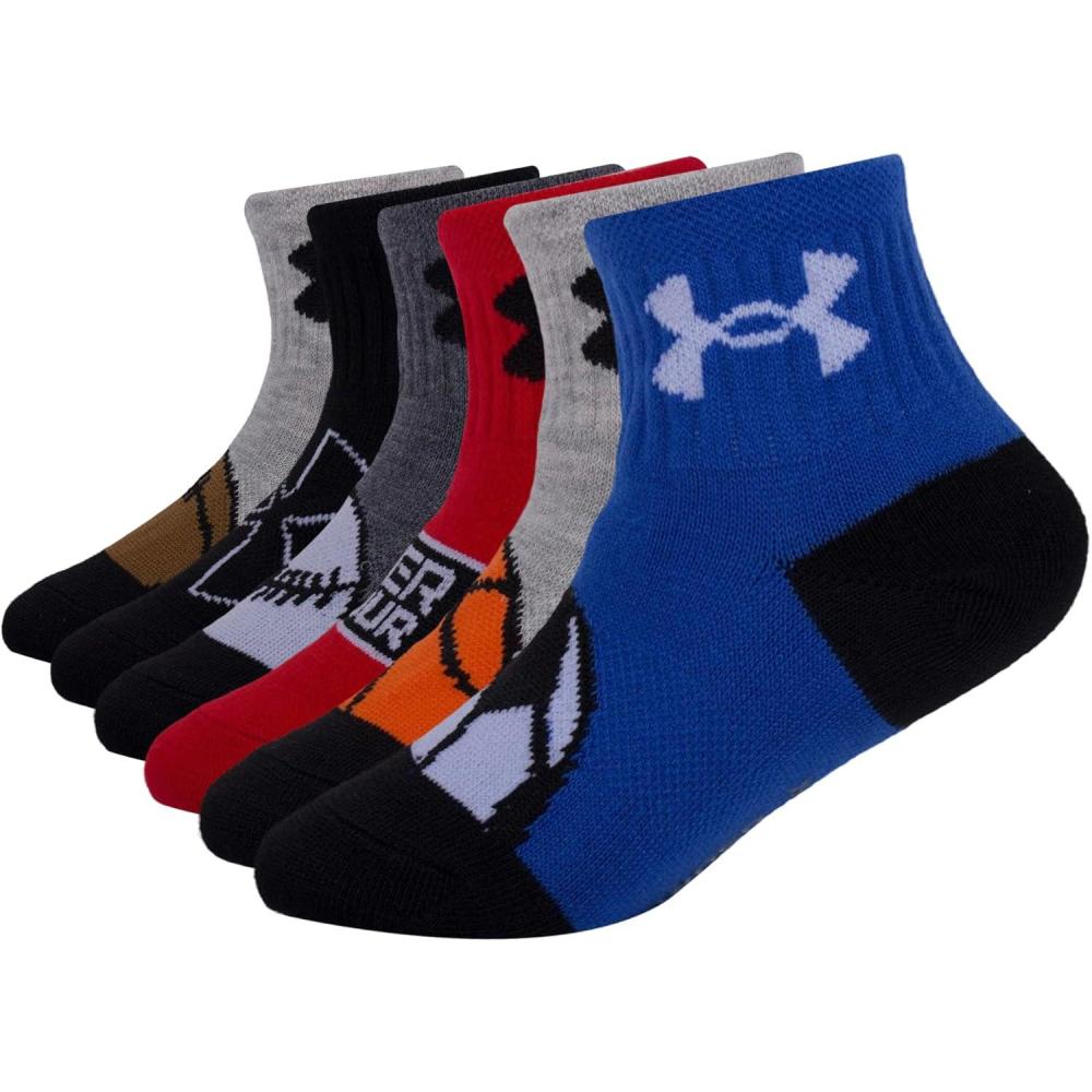 imageUnder Armour Boys Multi Pack Quarter SockBlue