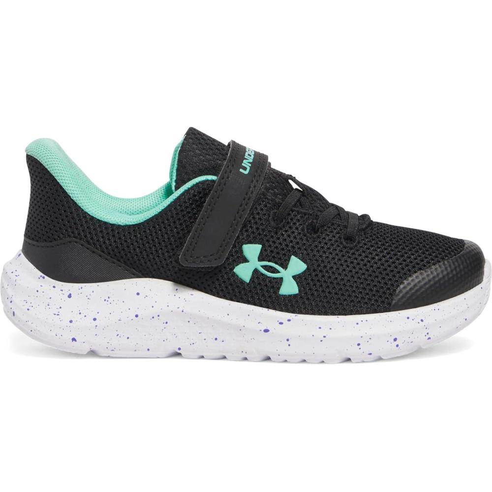 imageUnder Armour Girls Pre School Pursuit 4 Alternate Closure Sneaker001 BlackComet GreenComet Green