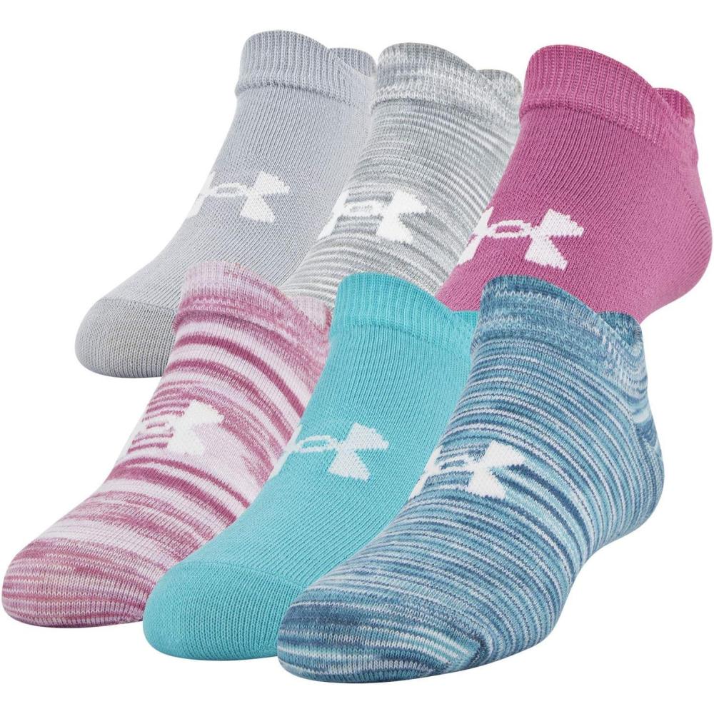 imageUnder Armour Kids Essential 20 Lightweight No Show Socks 6PairsBreathtaking BlueAssorted