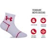 imageUnder Armour Boys Multi Pack Quarter SockWhite Multi Color Strip