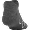 imageUnder Armour Kids Essential 20 Lightweight No Show Socks 6PairsPitch Gray Assorted