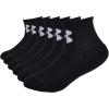 imageUnder Armour Boys Multi Pack Quarter SockBlack