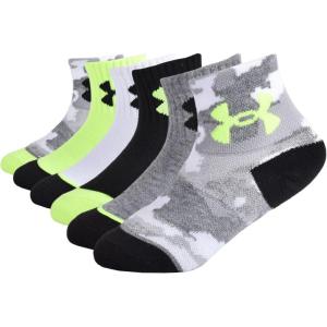 imageUnder Armour Boys Multi Pack Quarter SockGrey Camo