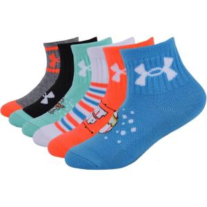 imageUnder Armour Boys Multi Pack Quarter SockHoliday Multi